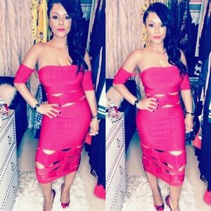 High quality Bandage midi dress.